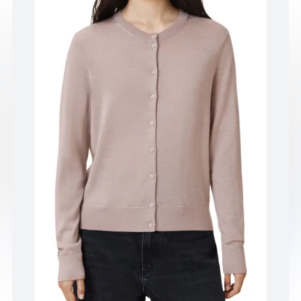 TSE Women's Pink Mauve 100% Pure Cashmere Cardigan Sweater